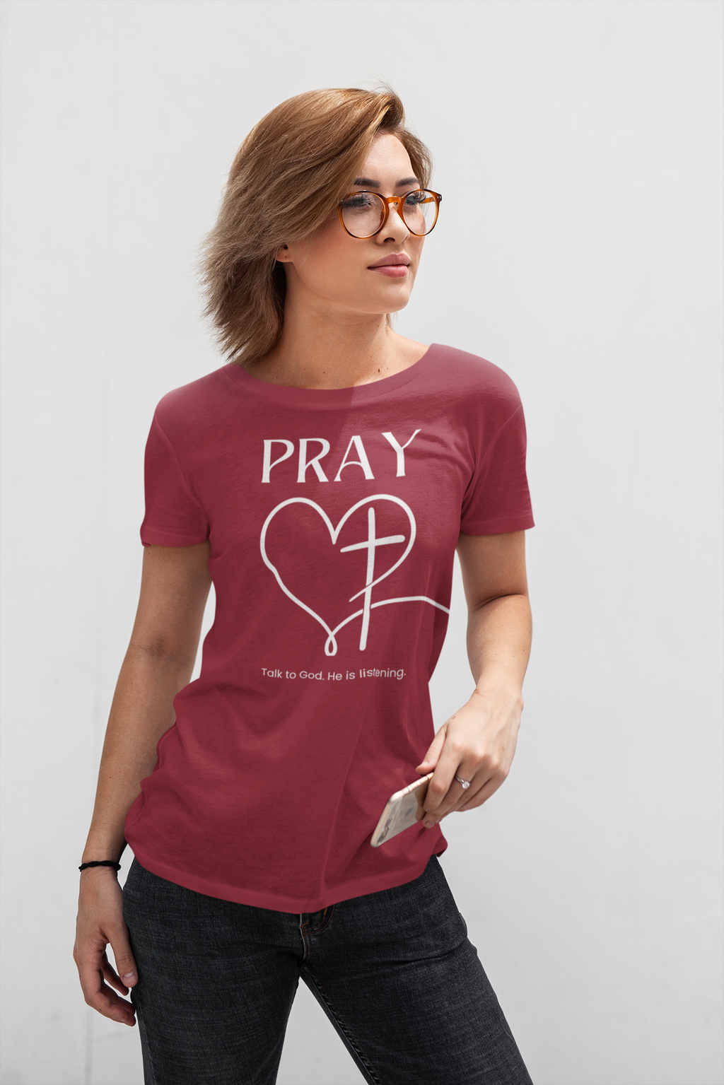 Pray: Talk to God. He is listening