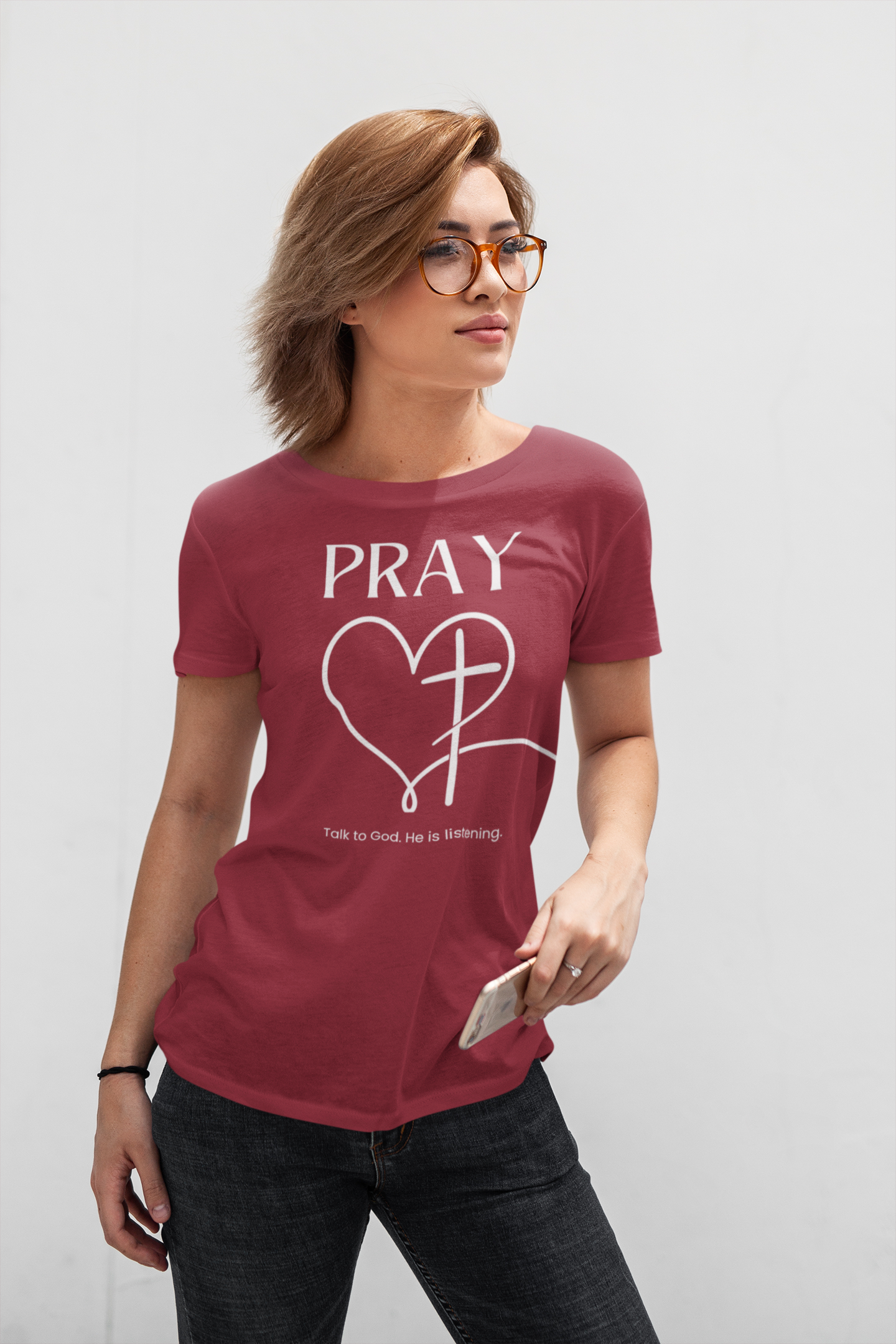 Pray: Talk to God. He is listening